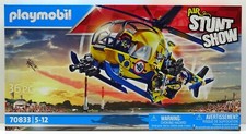 HELIKOPTER HUBSCHRAUBER GELB Playmobil zu TV Reporter Kamera Stunt OVP NEU RAR