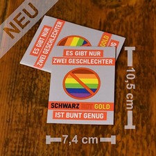 100 Sticker "Schwarz Rot Gold