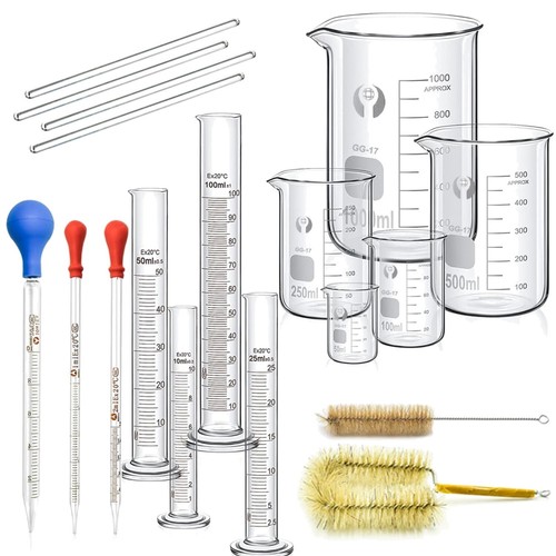 Komplettes glas mess set für - glas, mess-set