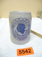 5542.      Alter Steingut Bierkrug  Tucher Nürnberg  Deko  Bierkrug 0,5 L