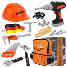 Kinder Werkzeugkoffer 28-tlg mit Bohrmaschine – Tolles Weihnachtsgeschenk ab 3