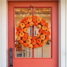 Front Tür Herbst Ernte Kranz 40cm Girlande für Festival Bauernhaus Halloween