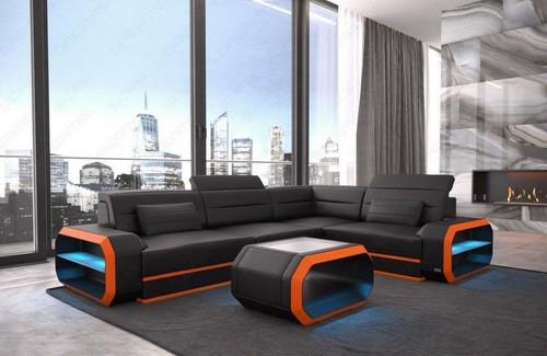 Sofa eckcouch ledersofa - sofa, couch