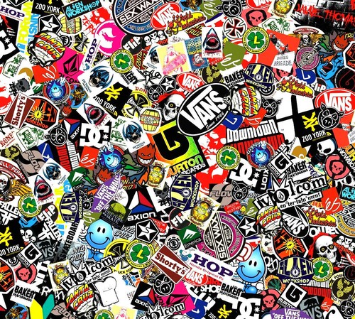 Sticker bomb matt auto - matt,