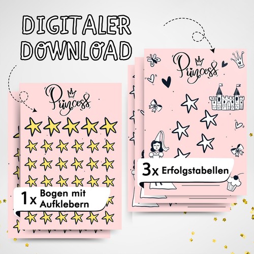 Belohnungstafel prinzessin - belohnungstafel,