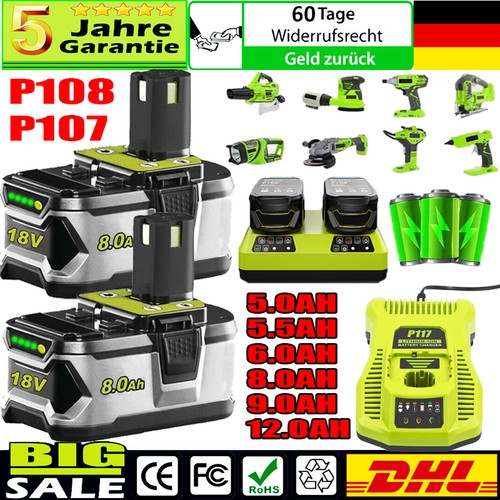 Für ryobi akku 18v - 2x/1x,