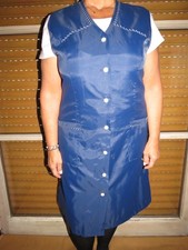 Nylon Kittel Schürze Kittelschürze Kleiderschürze Hausfrau  XL