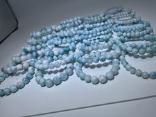 Larimar Armband Stretch 6-15mm Hochwertig Edelstein Heilstein Naturstein Chakra