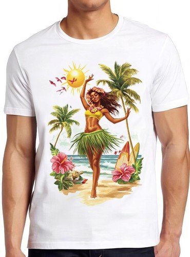 Hula mädchen shirt hawaii - mädchen, t-shirt