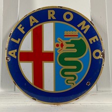 Alfa Romeo Emailschild - Ø 30