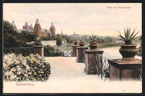 Ansichtskarte aschaffenburg - ansichtskarte,
