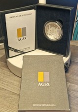  1 oz Silbermünze Official Opening 2014- 1 XAG-Känguru-Australien-AGSX- Angelauf