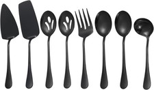 Schwarze servierutensilien - schwarze,