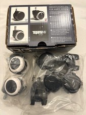 topstar Drehstuhlrollen für Harte Böden 5Stk schwarz/grau + 2Stk schwarz/weiß