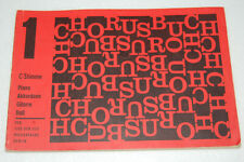 Chorusbuch 1 C-Stimme Piano Akkordeon Gitarre Baß Noten Heft Evergreens 1960er