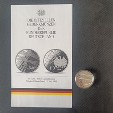 Euro silbermünze jahre - 10,