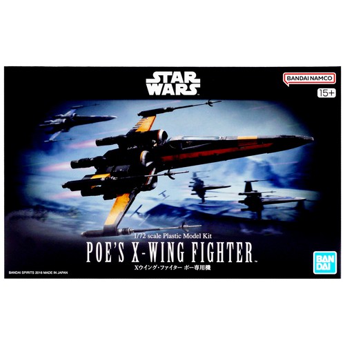Bandai poe x wing - 1/72, poe’s