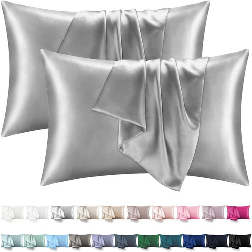 Satin kissenbezug 40x80 2er - satin,