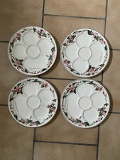 4 Fondueteller, Speiseteller  von Villeroy & Boch aus der Serie Botanica 24 cm.