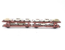 Märklin H0 Güterwagen Doppel-Autotransporter DB mit 10 PKWs / NEM