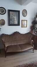 Louis Philippe Sofa Alt Antik Samt