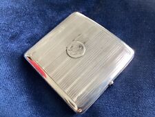 Art Deco .Antikes Zigaretten Etui. 800er Silber. Mit Saphirstein.