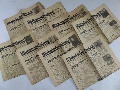 Alte sächsische zeitungen - alte,