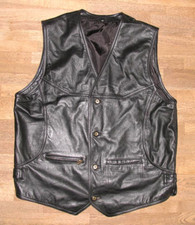 Herren- LEDERWESTE / Outdoor-