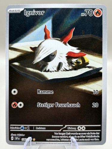 Pokemon karte ignivor 196 - karte:,