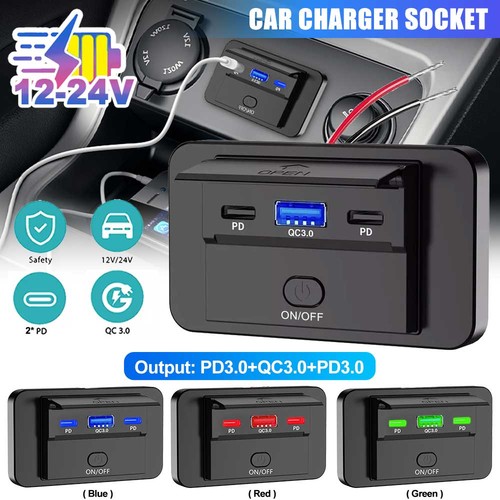 12v usb steckdose qc3 - steckdose, &