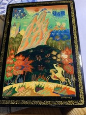 Russische Pappmasche Dose mit