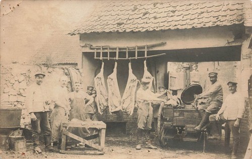 Fotokarte feldköche bei - 1.wk,