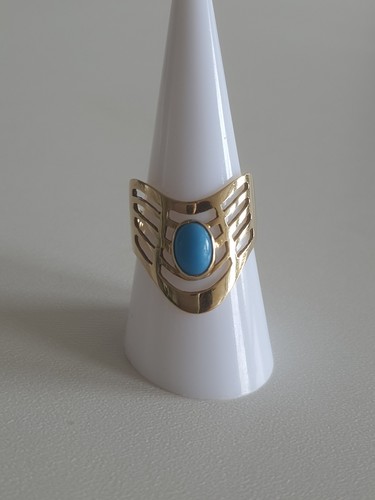 Vintage damen türkis ring - damen,