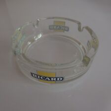 8 Aschenbecher Glas RICARD XX. Art Déco Design PN Frankreich