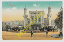 Breslau AK Wroclaw Hauptbahnhof Eisenbahn Bahnhofsvorplatz Nachdruck alte Litho 