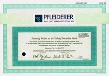 Pfleiderer Bau Verkehrssysteme Neumarkt Oberpfalz 1000 DM Heilbronn Neckar Kunz