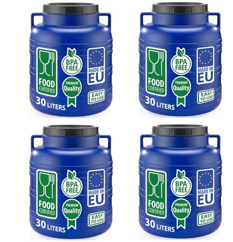 4er set weithalsfass liter - 4er,