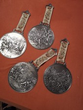 WMF Zinn Wandteller mit Band, Frühling, Sommer, Herbst, Winter, Jahreszeiten