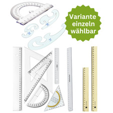 Geometrie Lineal Geodreieck Winkelmesser Kurvenlineal Schablonen Auswahl