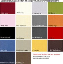 Austauschlamellen ERSATZLAMELLEN VERDUNKELUNG LAMELLEN  L: 130cm - 255cm