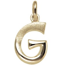 Anhänger buchstabe 375 gold - g,
