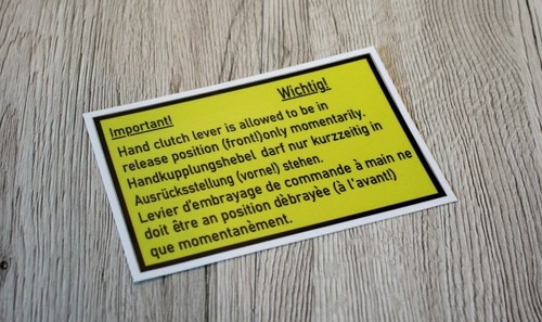 Ihc aufkleber warnaufkleber - ihc,
