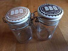 2 Vorratsgläser BBQ Fondue Saucen Relish Dip je 250 ml mit Keramikdeckel