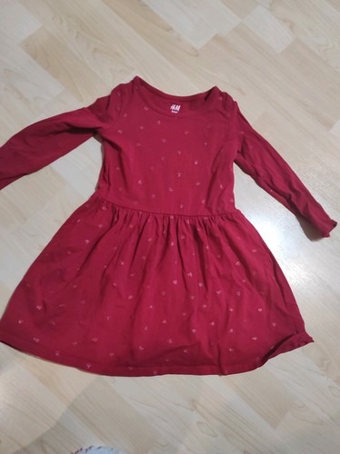 Mädchen kleid rotes herz - h&m,