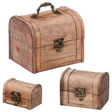 Holztruhe kolonialstil - 3x,