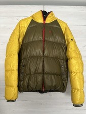Strellson Kapuzen-Winterjacke Herren Größe 54 XL  Gelb/Navigrün
