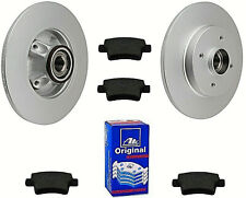 ATE Beläge + HM Bremsscheiben 268mm mit ABS Radlager hinten Citroen C4 