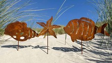 3er SET Dekofigur Garten Teich