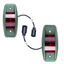 NEU LED Humvee Side Marker Licht Rot 24V 2er-Pack für Willys Jeep,M35,M809, M998