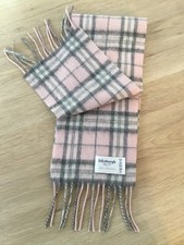 Schal f. kids,Edinburgh, 100% Lambswool, rosé/grau, 140cm, 16 cm breit, sehr gut